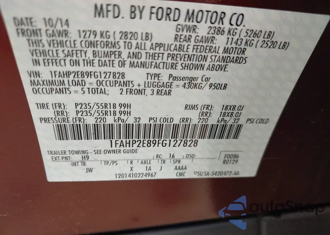 1FAHP2E89FG127828: 42902488