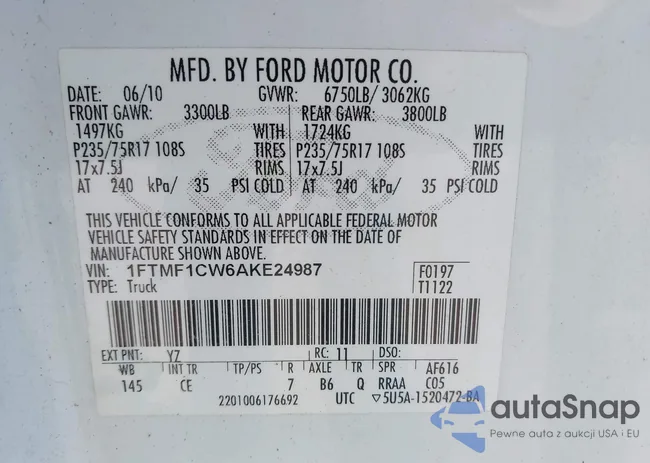 1FTMF1CW6AKE24987: 42902684