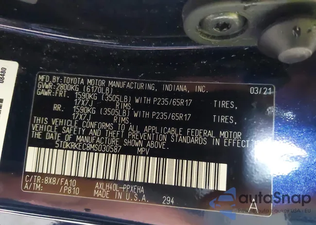 5TDKRKEC8MS030587: 42903705