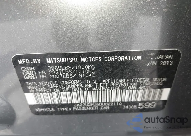 JA32U2FU5DU022110: 42904124