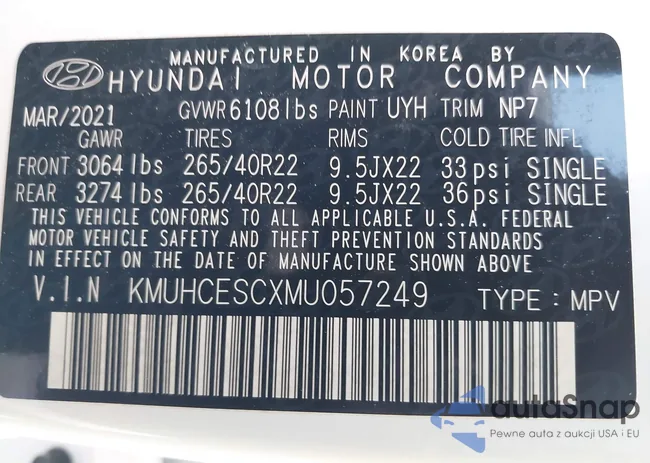 KMUHCESCXMU057249: 42904154