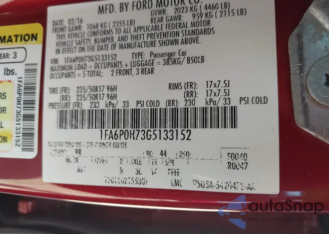 1FA6P0H73G5133152: 42903372