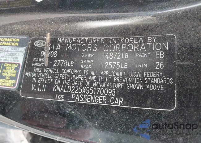 KNALD225X95170093: 42903467