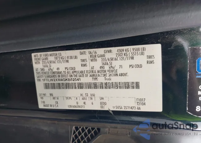 1FTLW2XM4GKB52541: 42903514