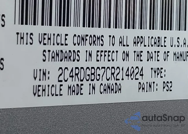 2C4RDGBG7CR214024: 42904853