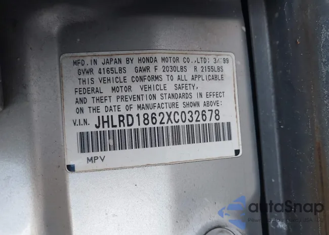 JHLRD1862XC032678: 42904887