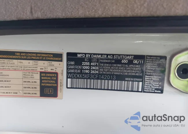 WDDKK5KF3CF142013: 42904914