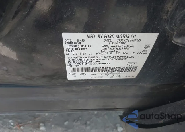 1FM5K8AB8LGD00858: 42905067