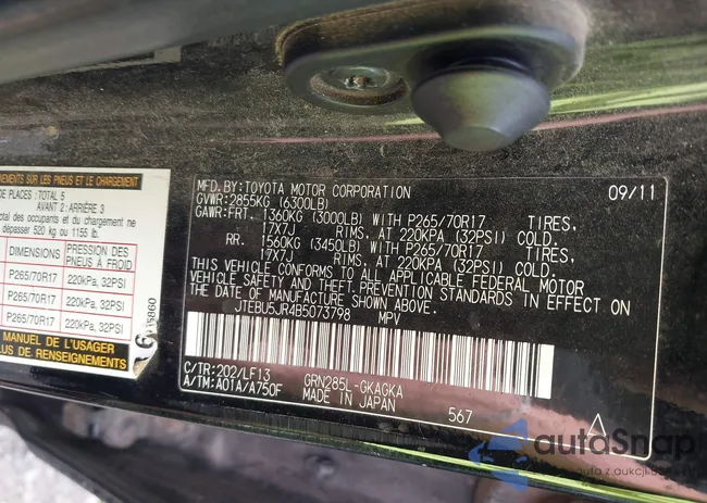 JTEBU5JR4B5073798: 42905283