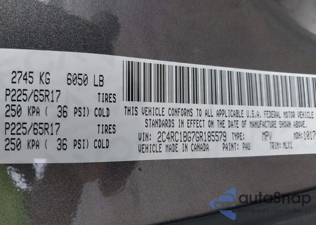 2C4RC1BG7GR185579: 42904474