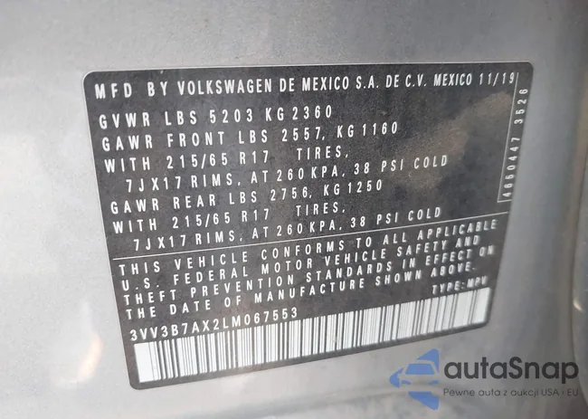 3VV3B7AX2LM067553: 42904487