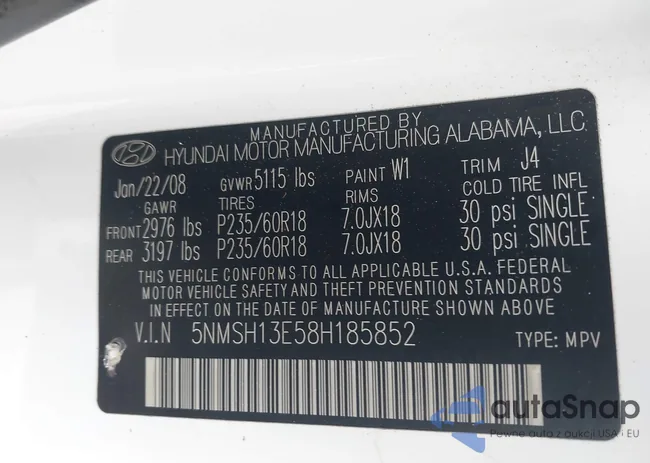 5NMSH13E58H185852: 42904491