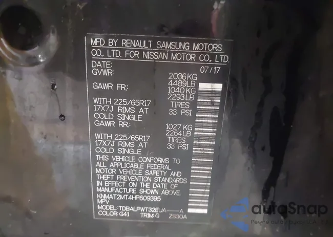 KNMAT2MT4HP609395: 42904530