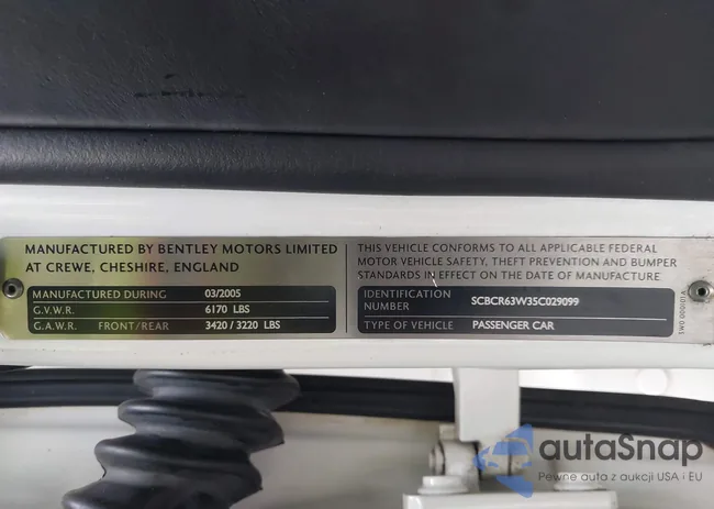 SCBCR63W35C029099: 42904535