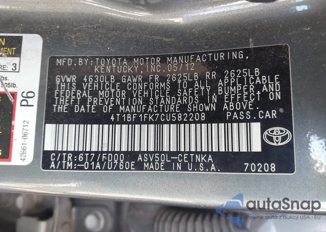 4T1BF1FK7CU582208: 42904549