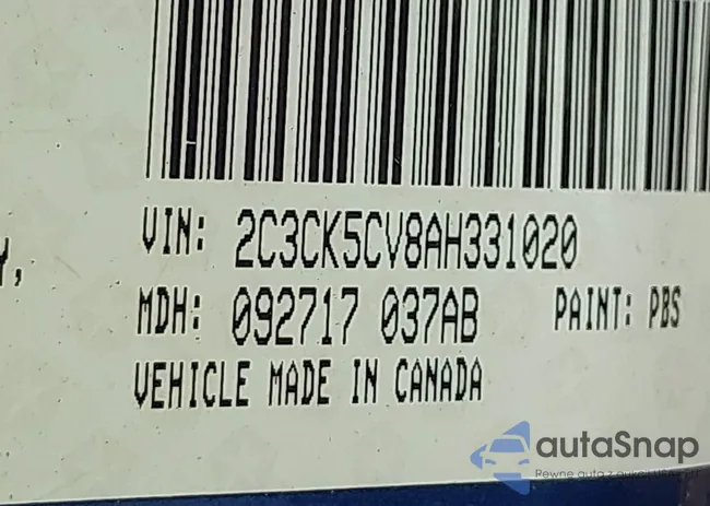 2C3CK5CV8AH331020: 42906180