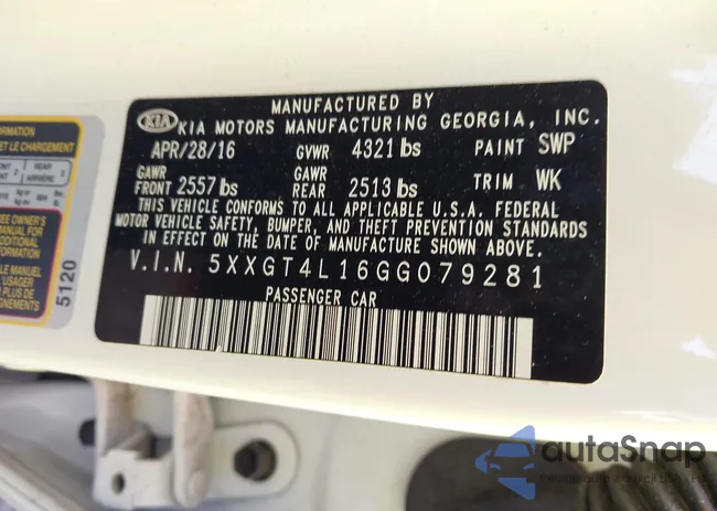 5XXGT4L16GG079281: 42905635