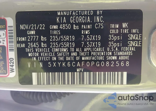 5XYK6CAF0PG082568: 43904846