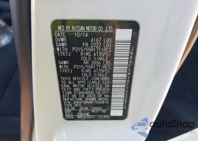 JN8AF5MV8FT550810: 43904873