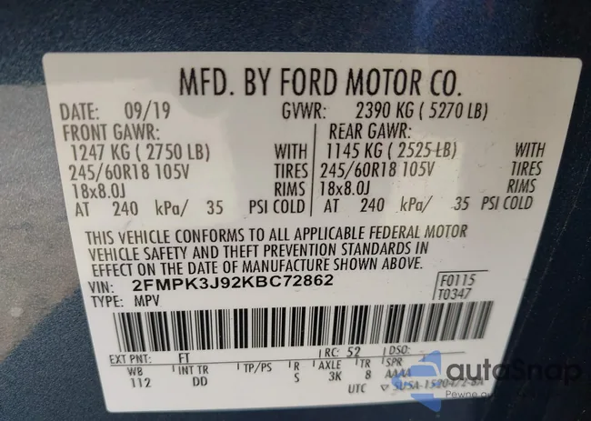 2FMPK3J92KBC72862: 43905032