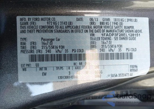 1FADP3F28EL128151: 43905042