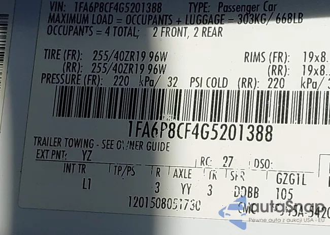 1FA6P8CF4G5201388: 43905054