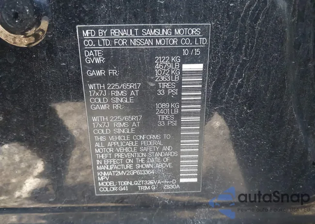 KNMAT2MV2GP613364: 43905139