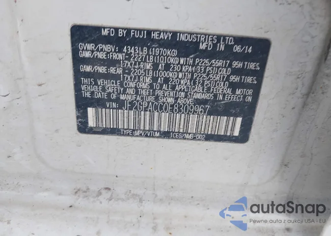 JF2GPACC0E8309967: 43905140