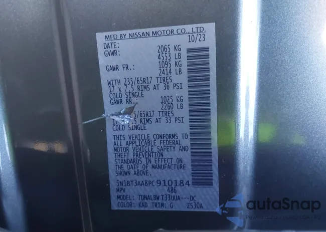 5N1BT3AA8PC910184: 43905228