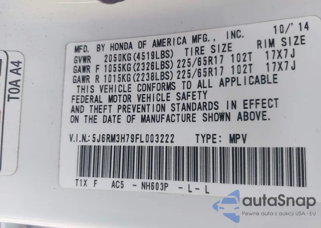 5J6RM3H79FL003222: 43905311