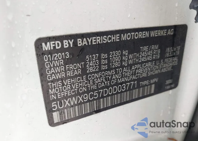 5UXWX9C57D0D03771: 43905315