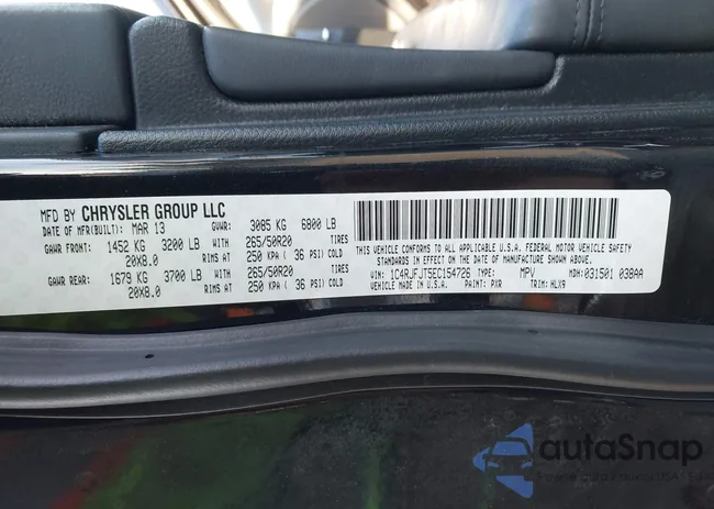 1C4RJFJT5EC154726: 43905338