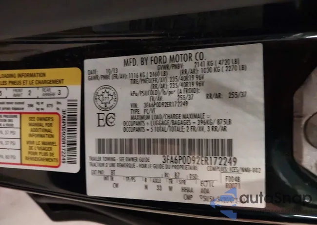 3FA6P0D92ER172249: 43905394