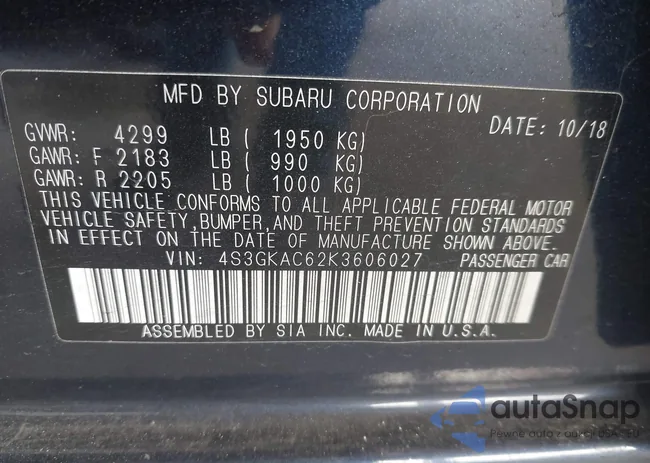4S3GKAC62K3606027: 43904485