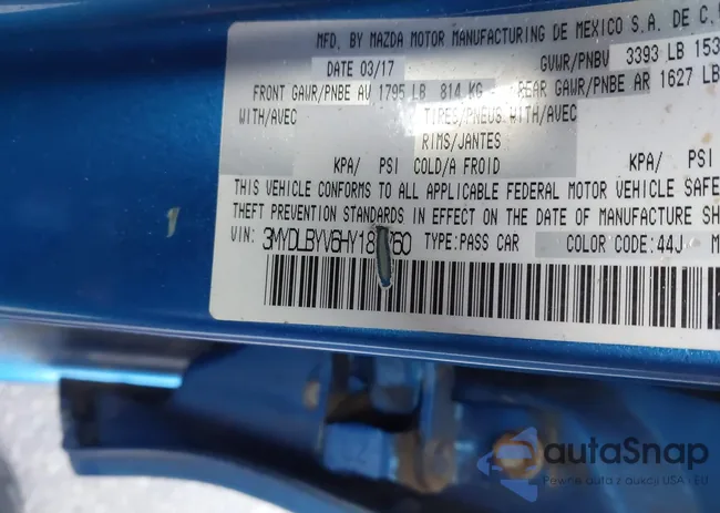 3MYDLBYV6HY181760: 43904516