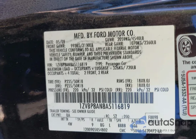 1ZVBP8AN8A5116819: 43904570