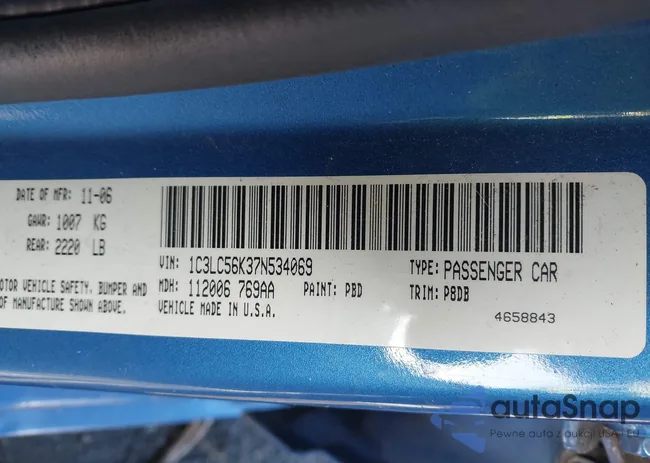 1C3LC56K37N534069: 43904675