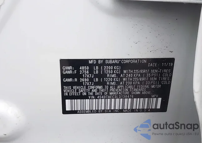 4S4BTAEC3L3138476: 43904690