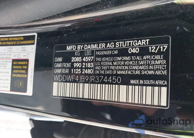 WDDWF4JB9JR374450: 43904777