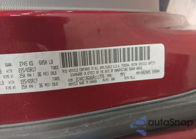 2C4RC1BG0GR111775: 43905982