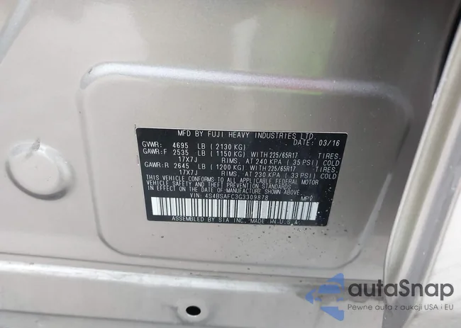 4S4BSAFC3G3309878: 43906039