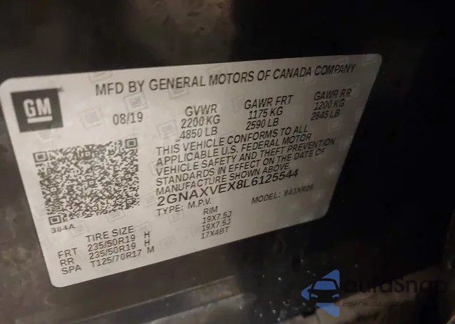 2GNAXVEX8L6125544: 43906089