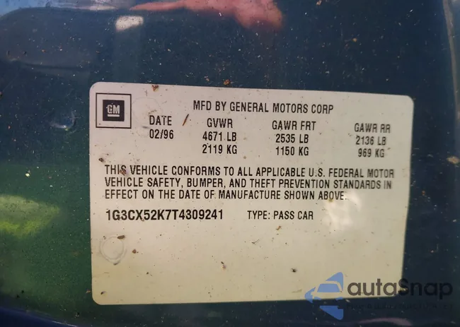 1G3CX52K7T4309241: 43906194