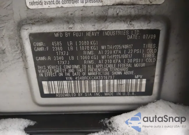 4S4BRCKCXA3316797: 43906234