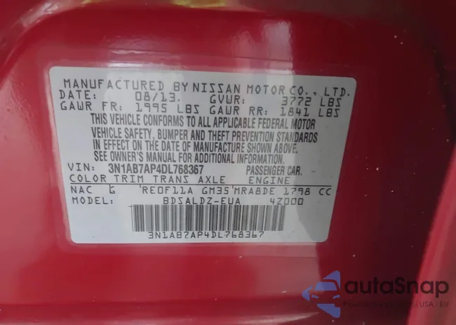 3N1AB7AP4DL768367: 43906261