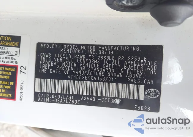 4T1BF3EKXAU537841: 43906382