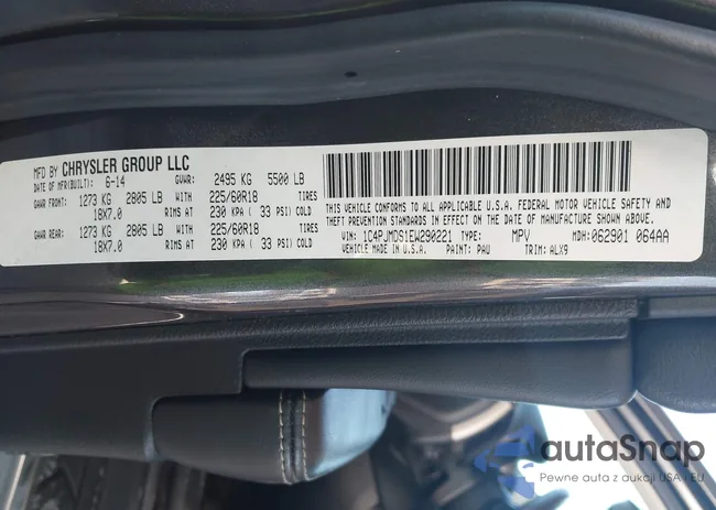 1C4PJMDS1EW290221: 43905816