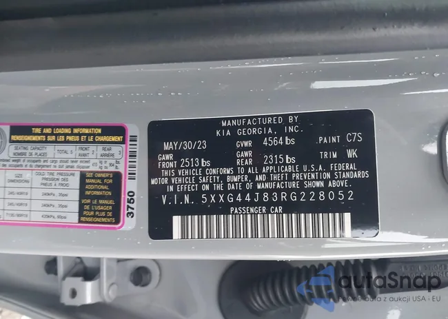 5XXG44J83RG228052: 43906931