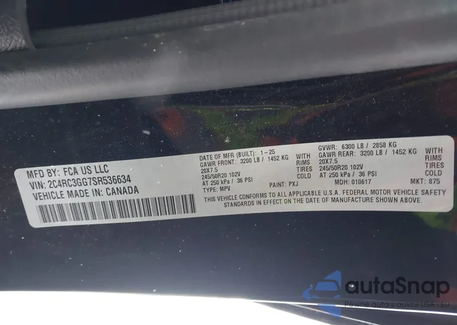 2C4RC3GG7SR536634: 43906969