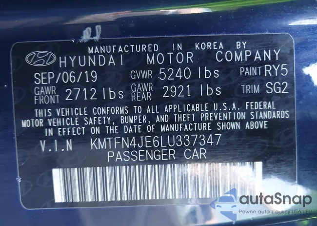 KMTFN4JE6LU337347: 43907219